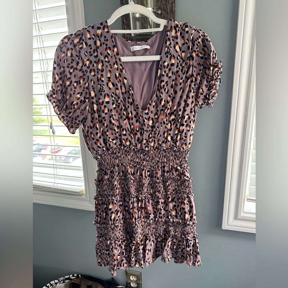 Purple cheetah print dress